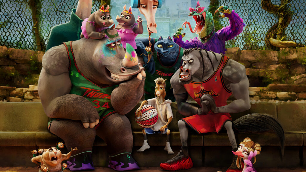 Characters from the movie GOAT.