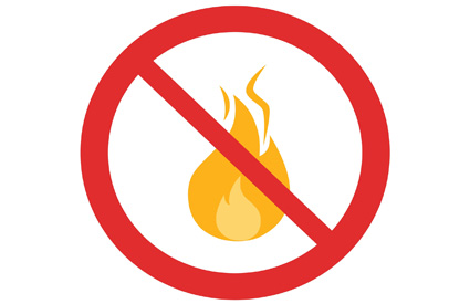 fire ban - no fire symbol
