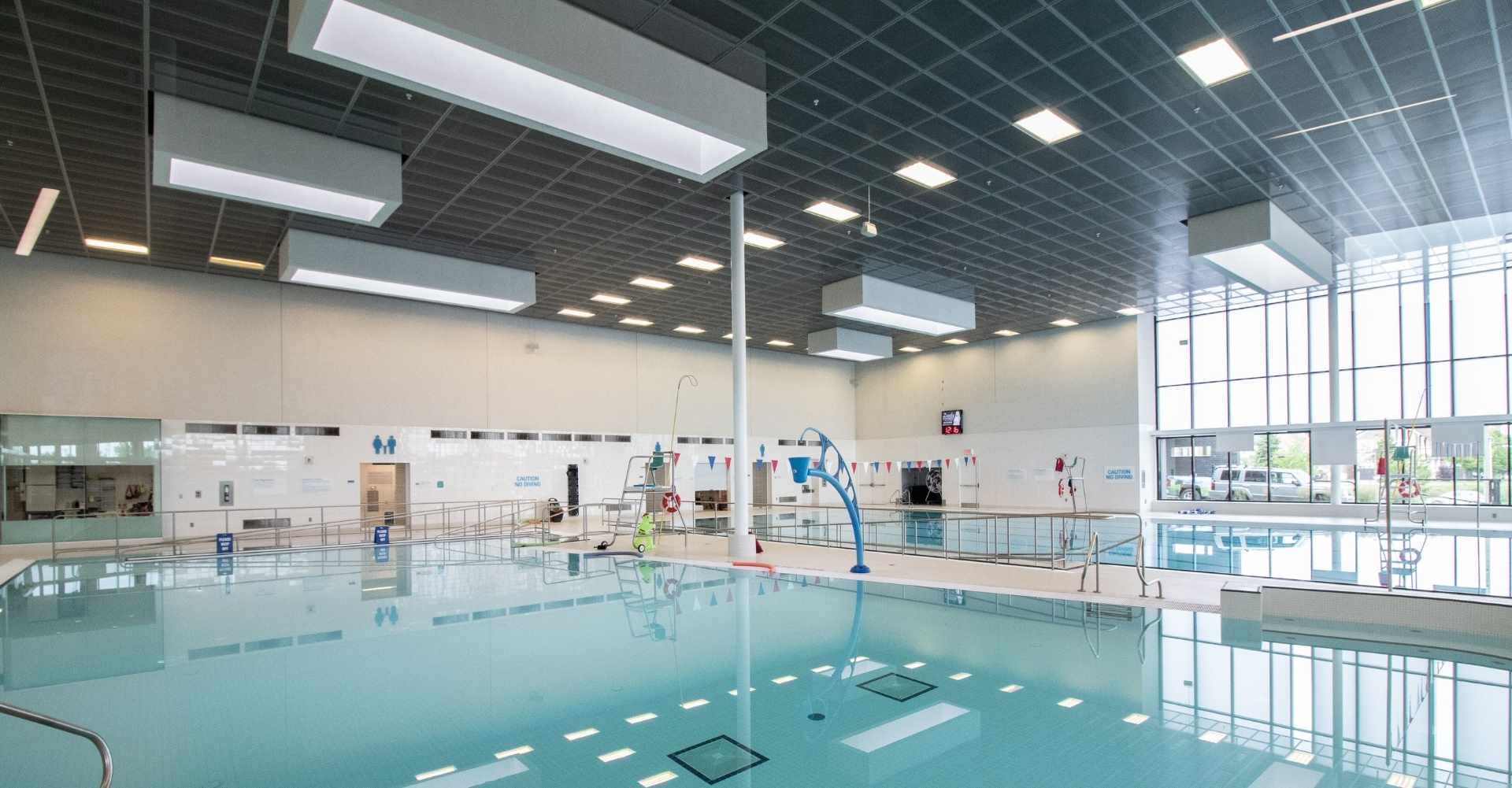 An image of the pool at Audley Recreation Centre