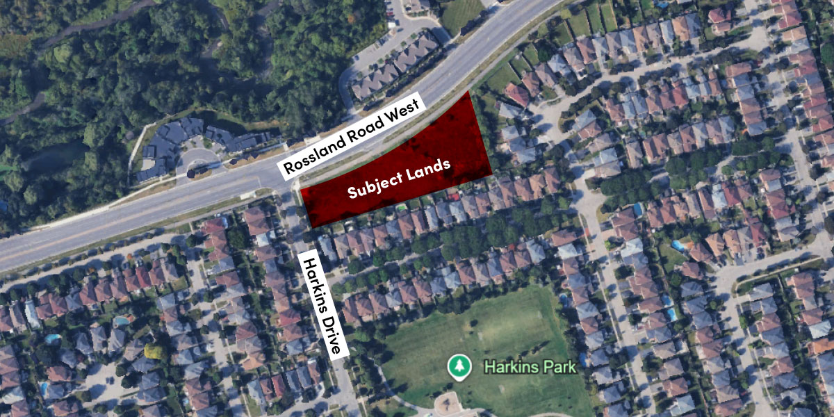 rossland road and harkins