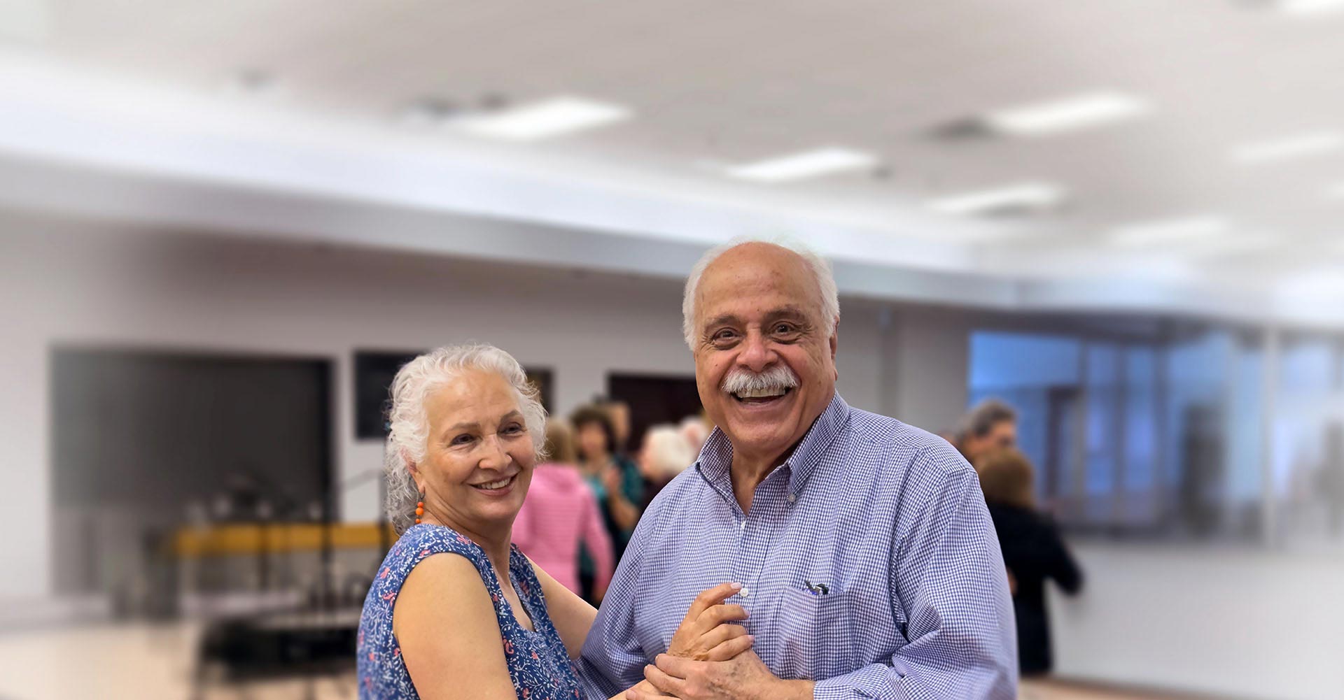 A couple dance at the Town of Ajax 55+ Spring Fling event.
