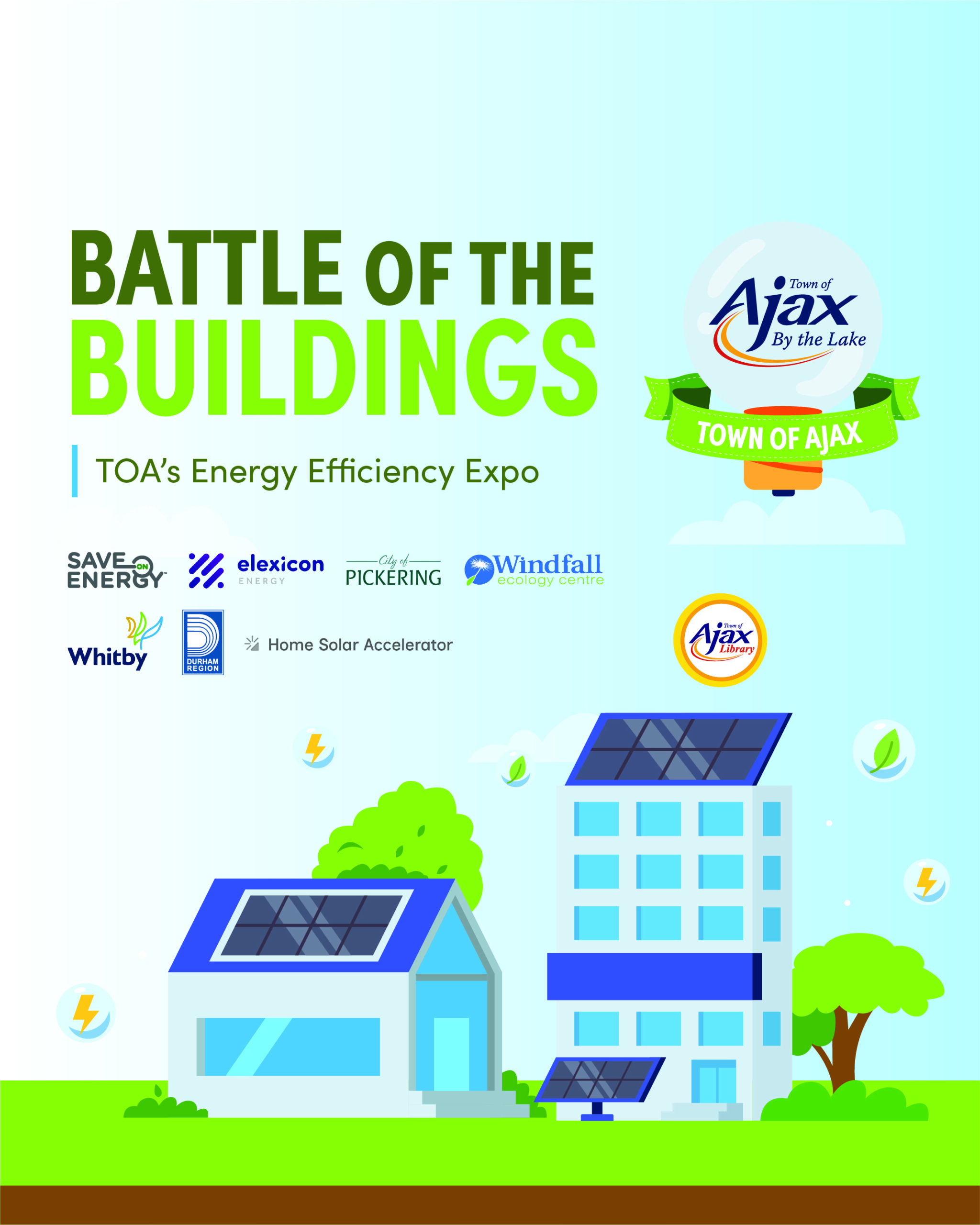 battle of the buildings with logos