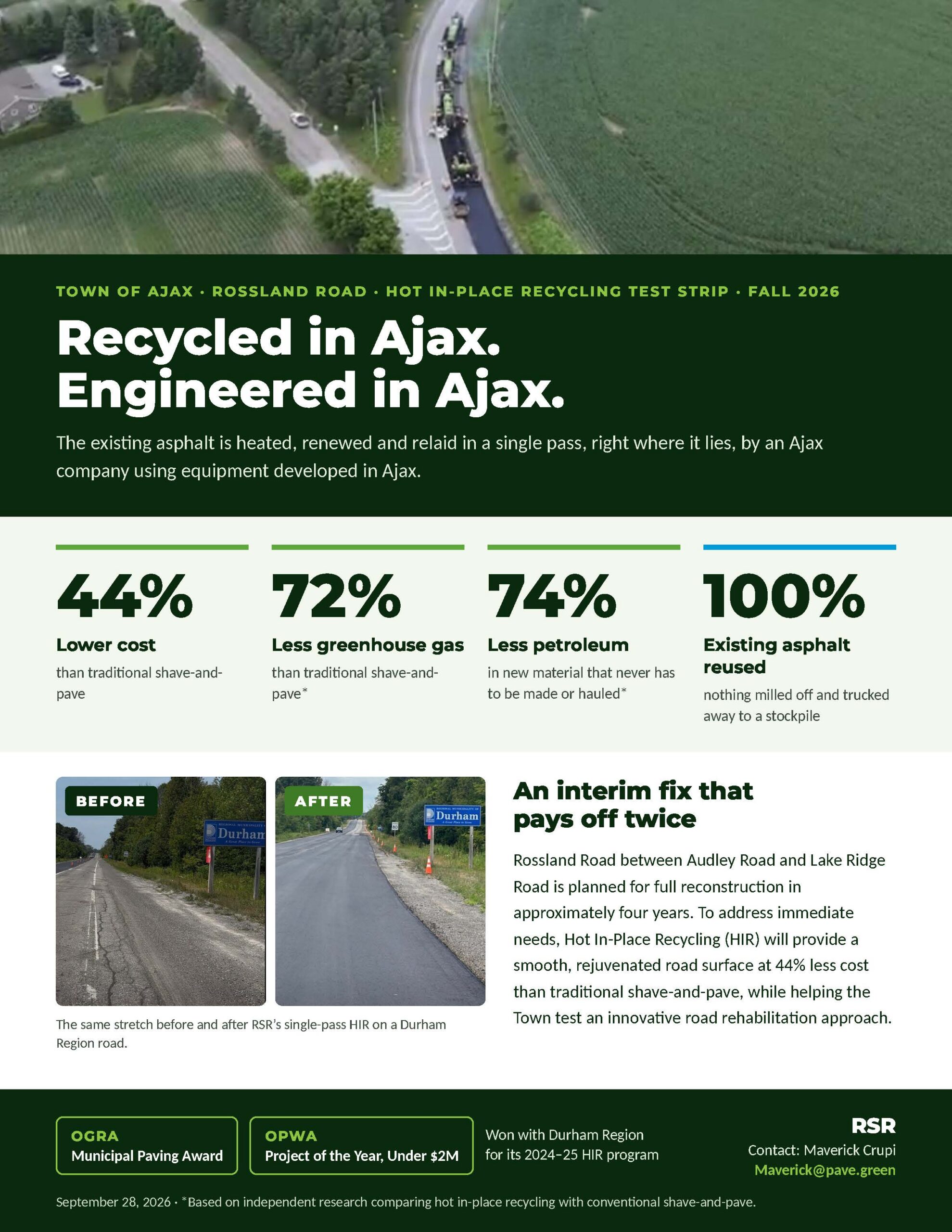 recycled in ajax flyer